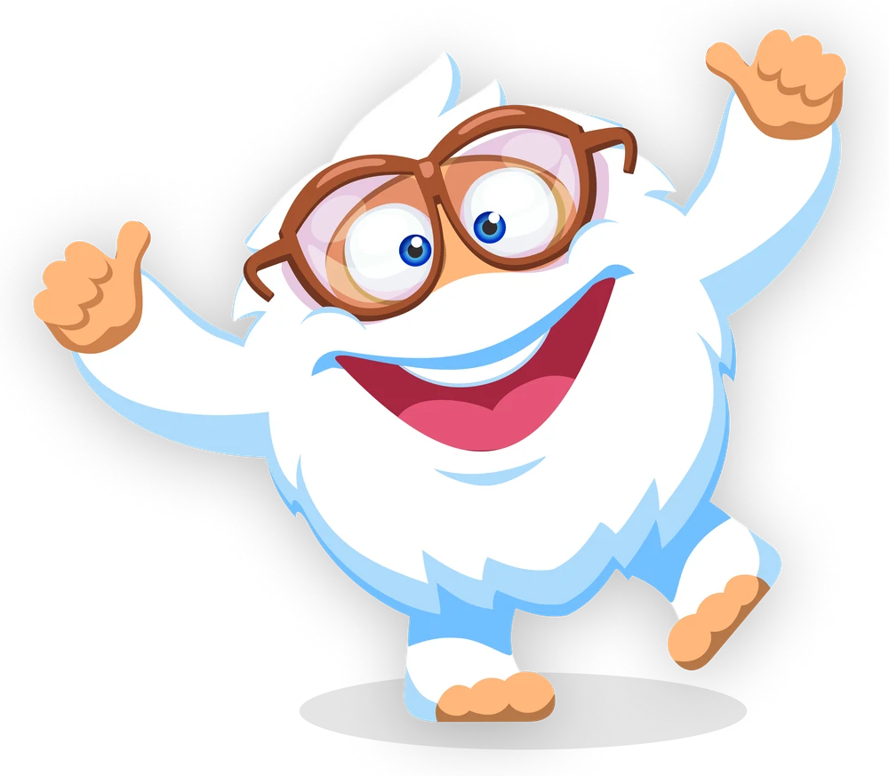 Parla’s yeti, jumping